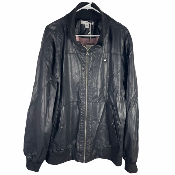 Five Four Other - NWT Five Four Lucas faux leather zip jacket black